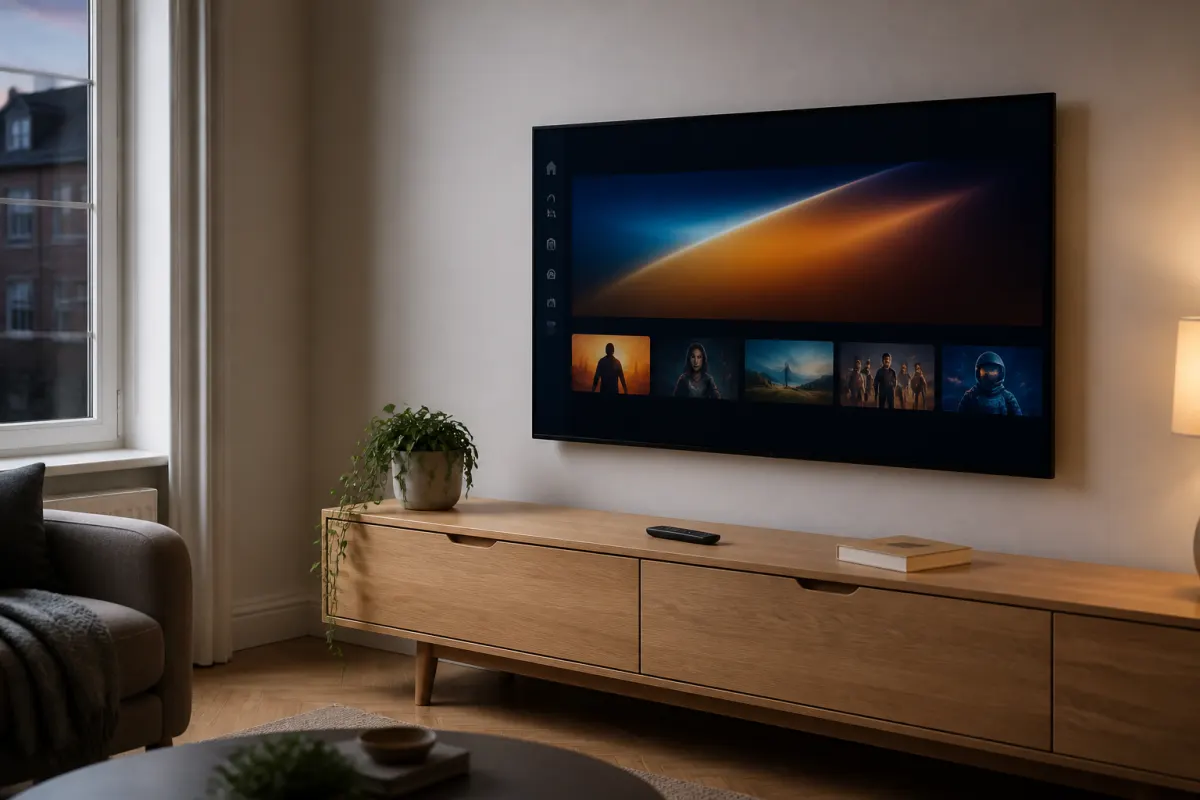 Living room TV ready for StreamersZ setup